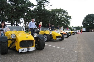 Cars with owners at Wensum Valley