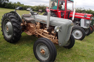 Ferguson Tractor with gold engine