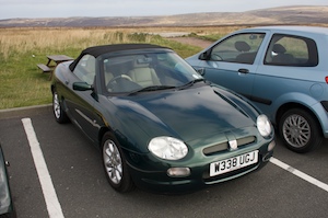 Mike Finch's MGF (honestly eatoc events organiser and not in a tiger...)