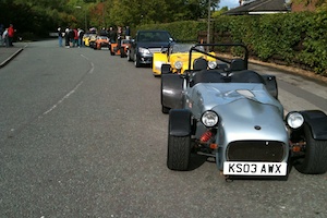 Cars Lined up At Ripley