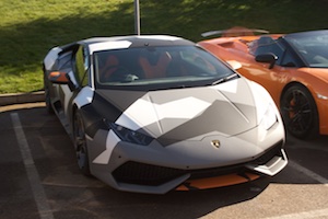 Lamborghini Aventador in Camouflage, for when a £200k sportscar needs to hide