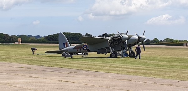Mosquito being prepared for taxi run