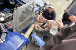 How many Tiger owners does it take to fix an exhaust