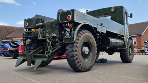 Rear view of AEC truck