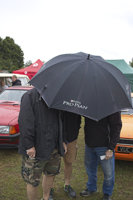 Club members hiding from Rain (or photographer)